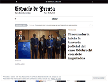 Tablet Screenshot of espaciodeprensa.com